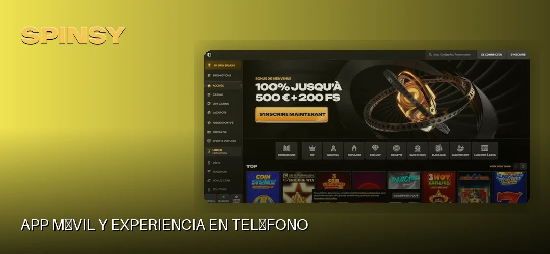 App móvil y experiencia en teléfono