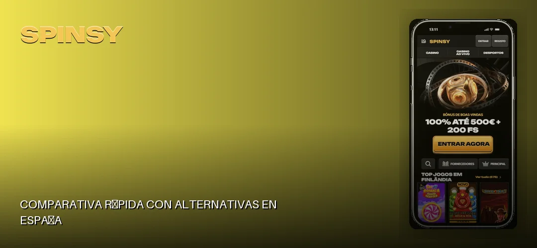 Comparativa rápida con alternativas en España