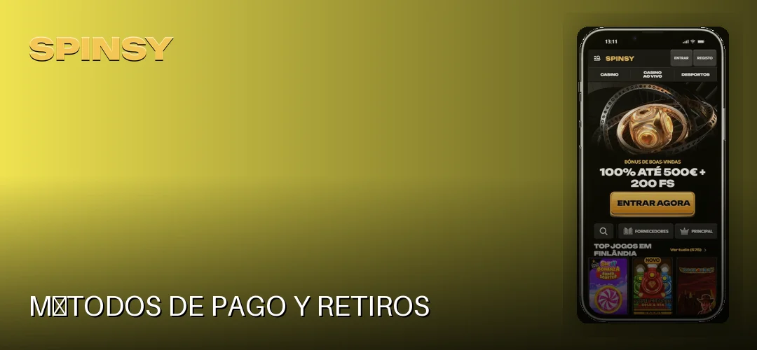 Métodos de pago y retiros